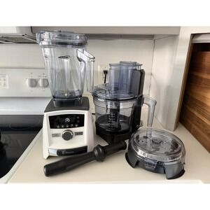 Vitamix Ascent A3500 VM0185 Blender & 12-Cup Food Processor Combo Bundle